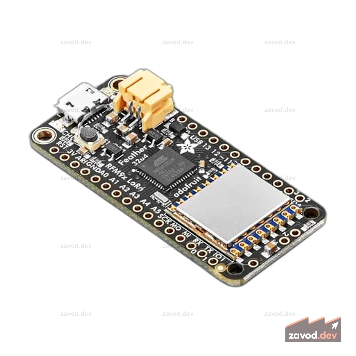Радио Adafruit Feather 32u4 RFM96 LoRa — 433 МГц