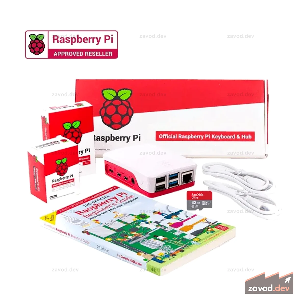 Настольный комбинированный комплект для Raspberry Pi 4 Model B (без Raspberry Pi 4)