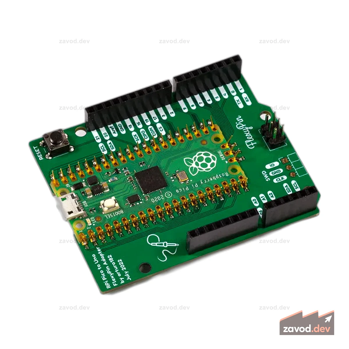 Адаптер Raspberry Pi Pico — Uno FlexyPin