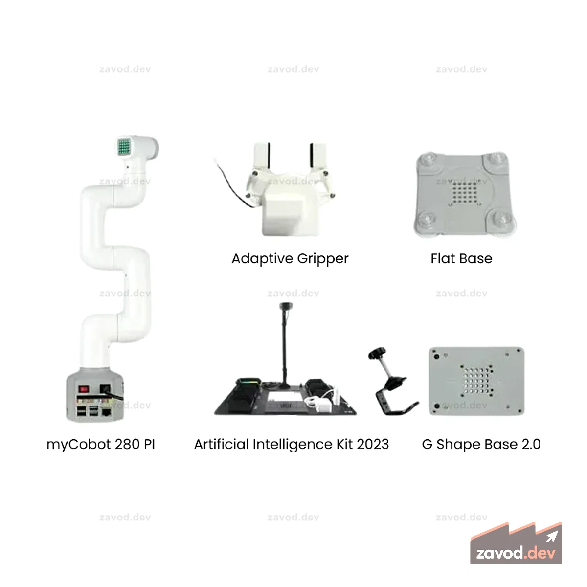MyCobot 280 Raspberry Pi 2023 «Все в одном» — совместная роботизированная рука с 6 степенями свободы (версия Raspberry Pi)