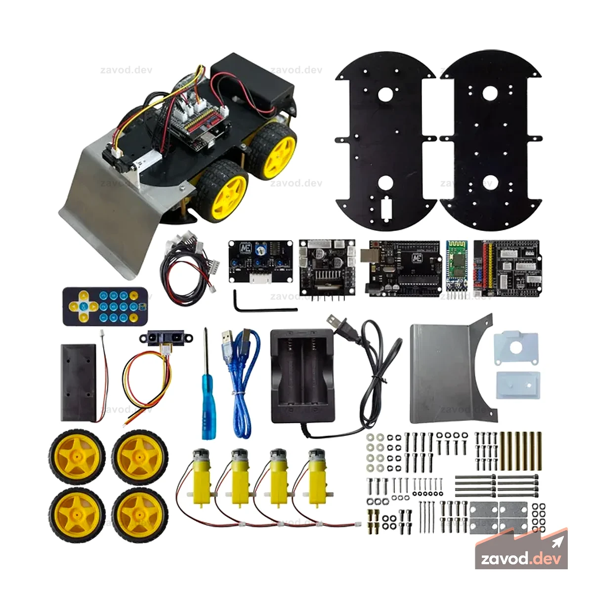 Автомобильный комплект робота Makerlab FlexiBot