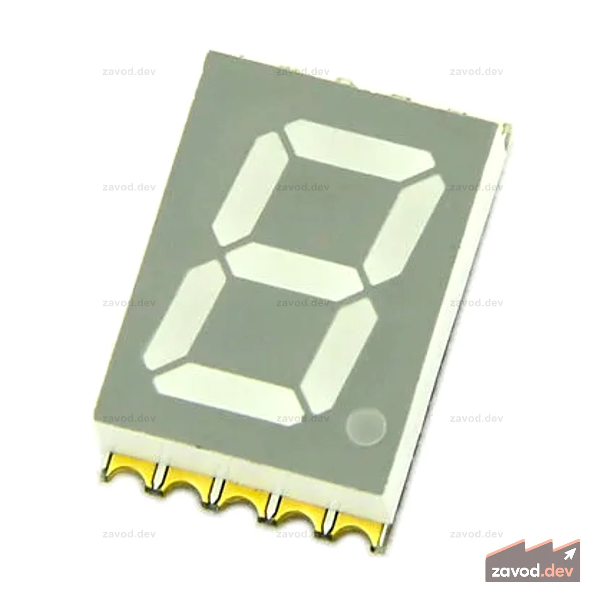 Одноразрядный 7-сегментный SMD-дисплей