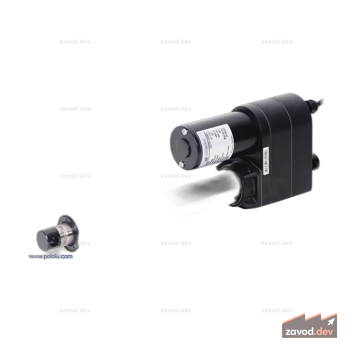Glideforce LACT8-1000BL Промышленный линейный привод с шарико-винтовой передачей: 450 кгс, ход 8 дюймов (используемый 6,8 дюйма), 0,66 дюйма/с, 12 В