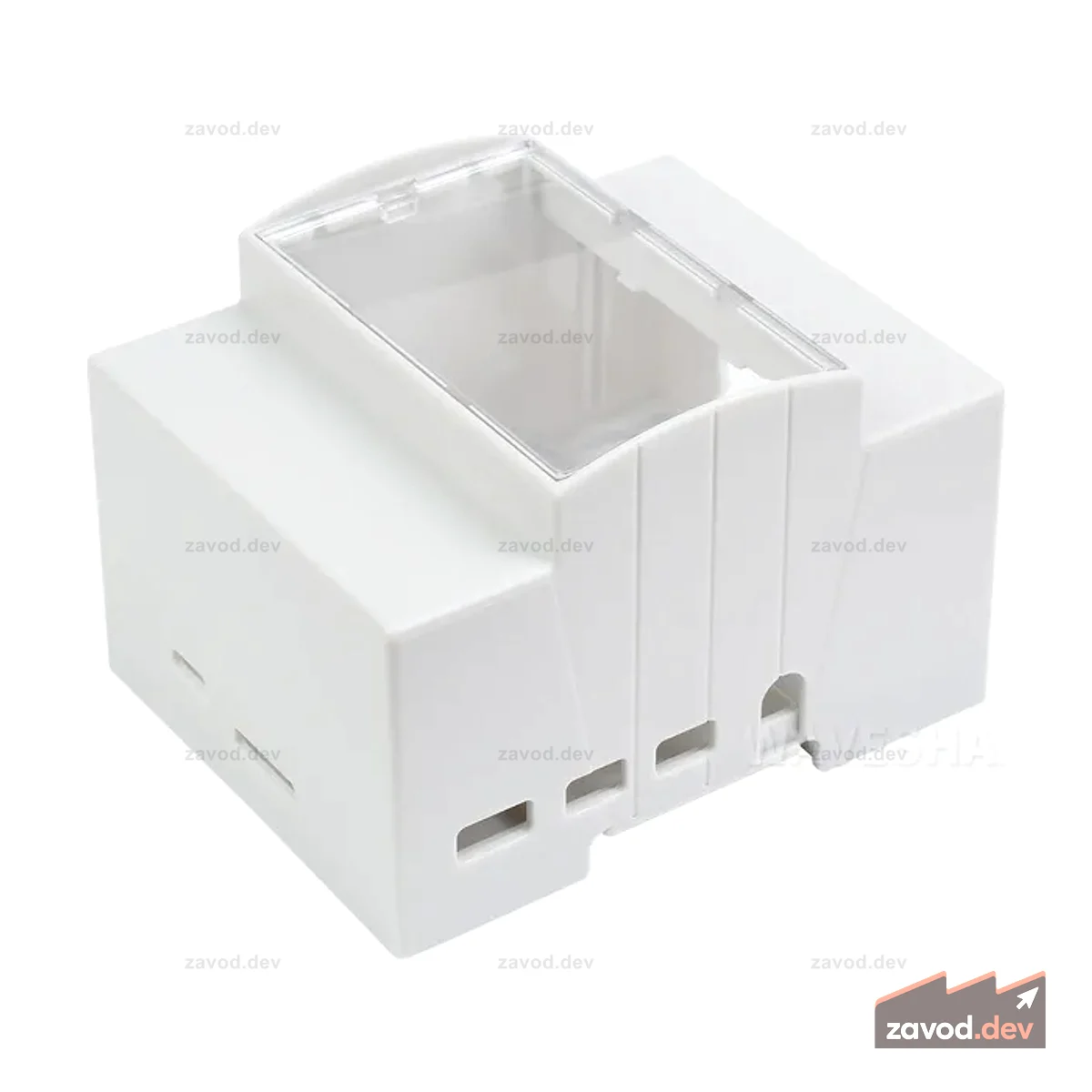 Корпус из АБС-пластика Raspberry Pi 4 на DIN-рейку — просторный салон