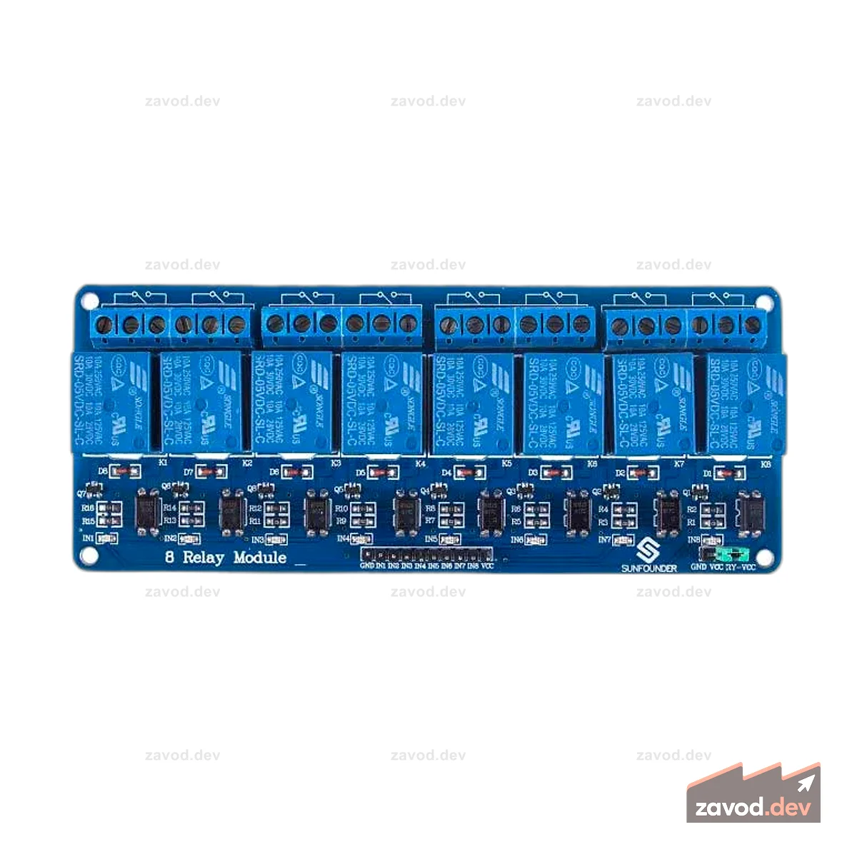 SunFounder 5V 8-канальный релейный щитовой модуль для Raspberry Pi/Arduino