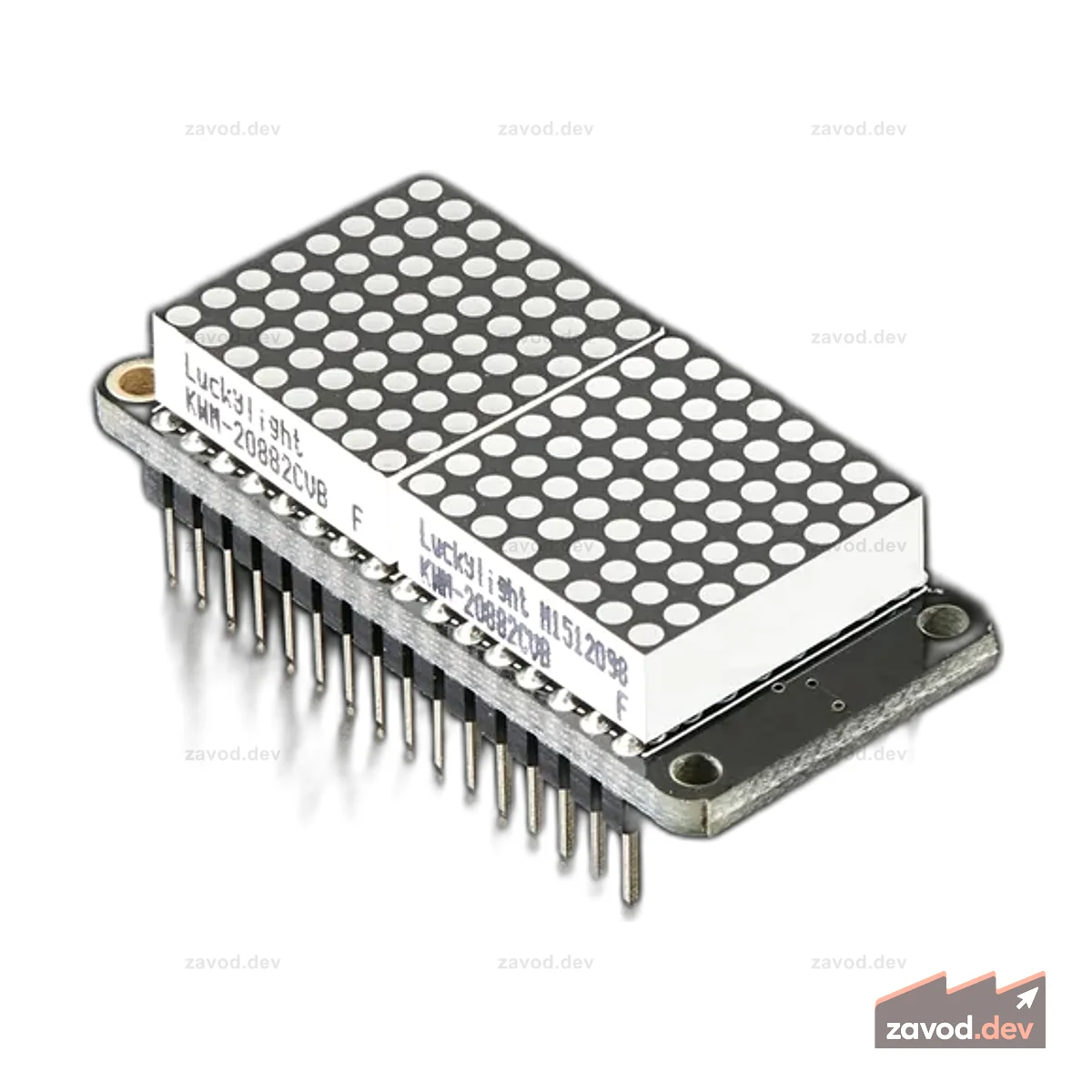 Комплект светодиодного матричного дисплея Adafruit 0.8 8x16 FeatherWing - синий