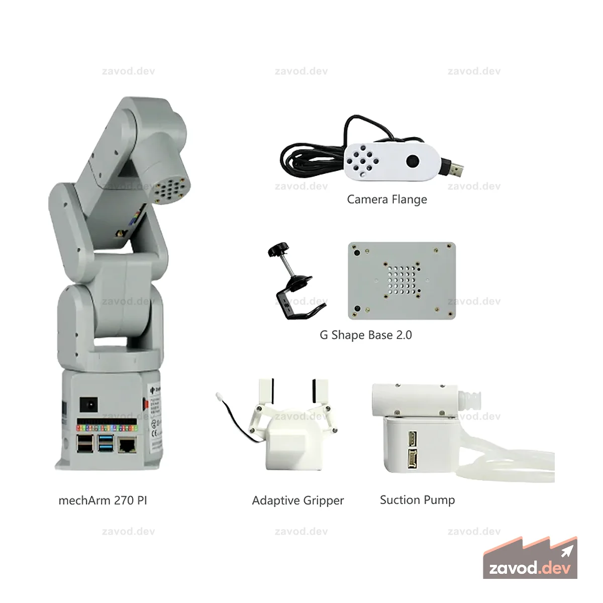 Универсальный робот-комплект Elephant Robotics mechArm: самый компактный 6-осевой робот-манипулятор с камерой