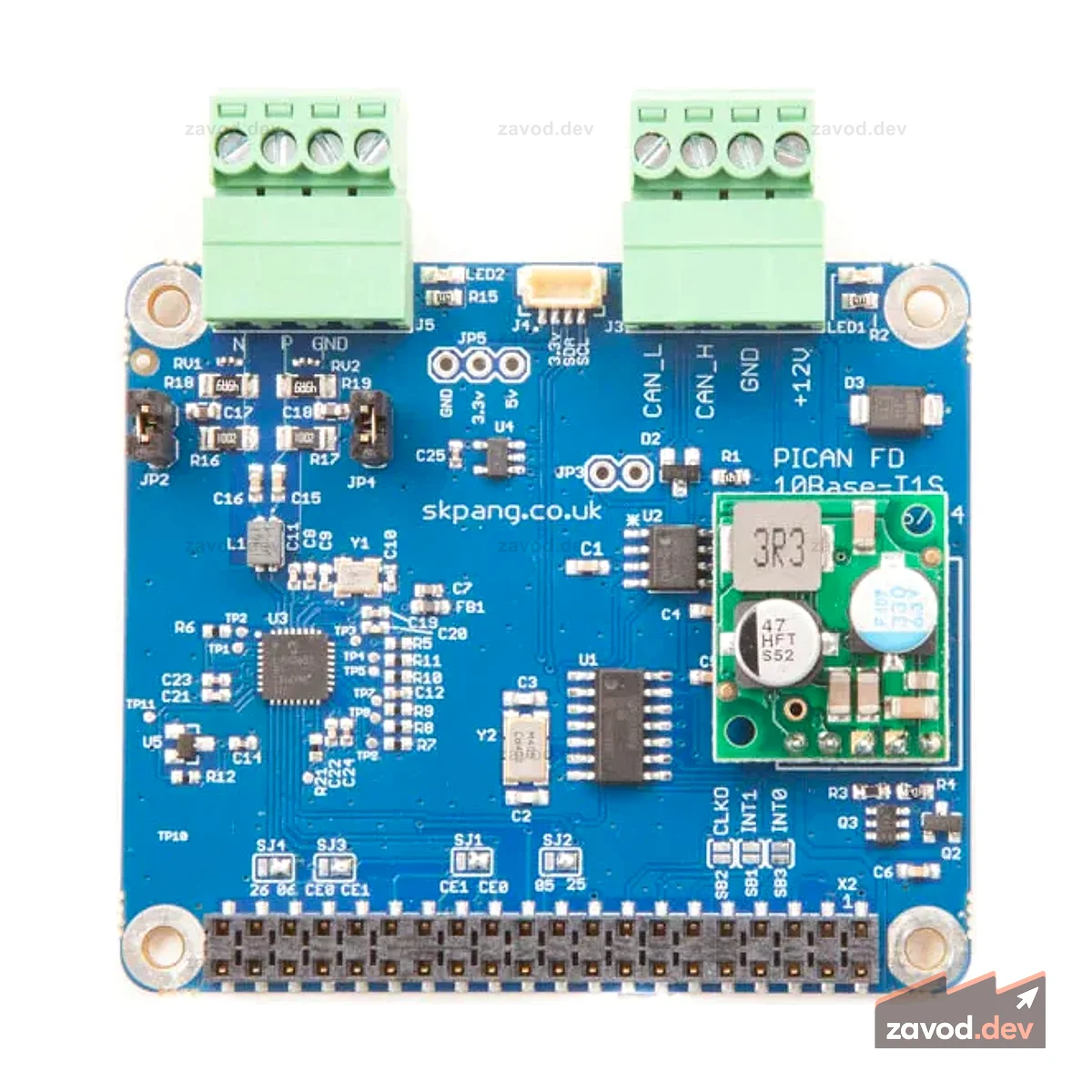Плата PiCAN FD с 10Base-T1S для Raspberry Pi