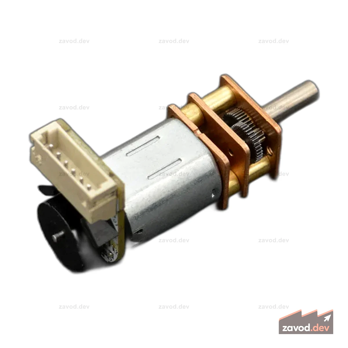 Мотор-редуктор Micro Metal с энкодером - 6 В, 105 об/мин, 150:1