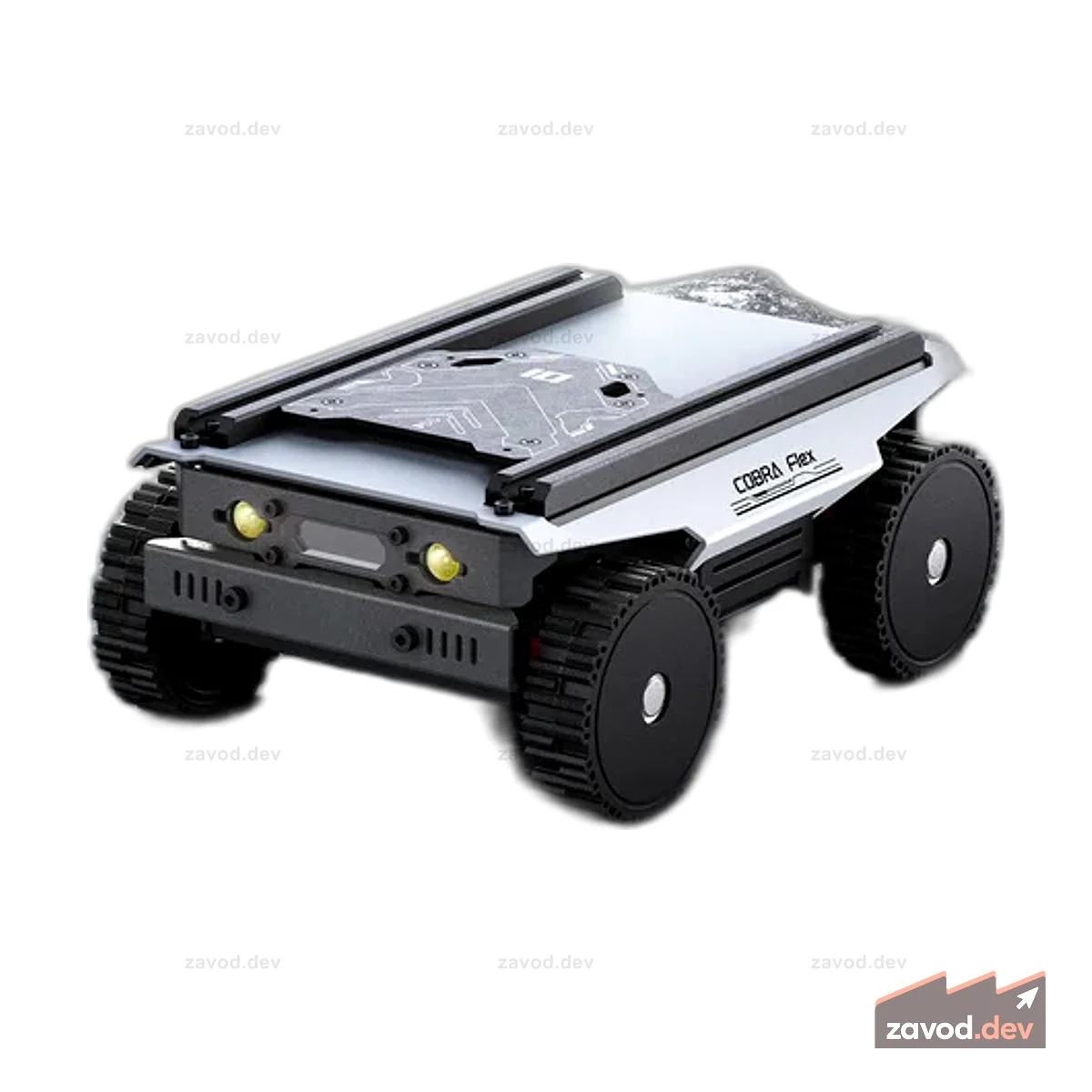 Модульное шасси Cobra Flex 4WD с электроприводом – ступичные двигатели, открытый исходный код