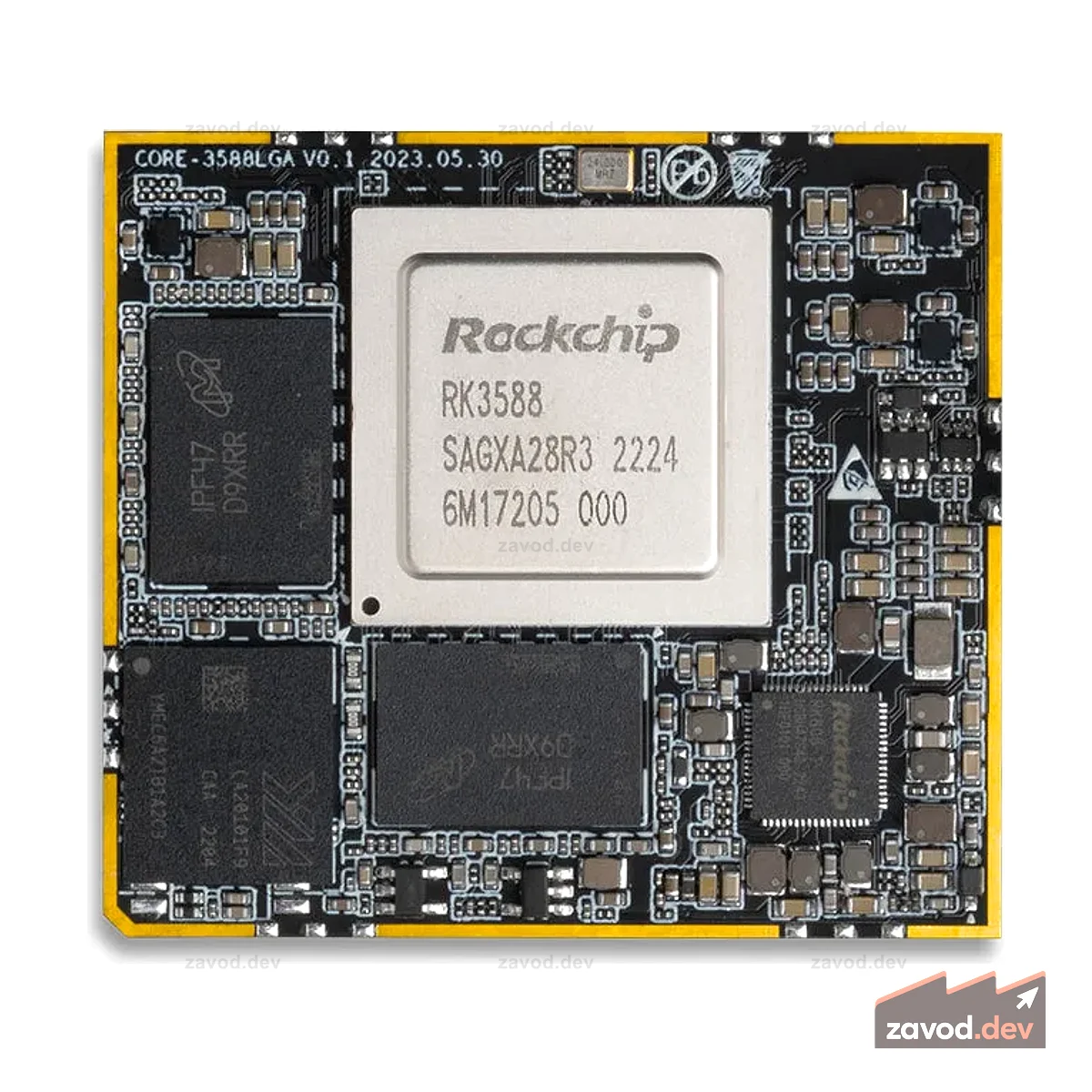 Система искусственного интеллекта Core-3588L на модуле Rockchip RK3588
