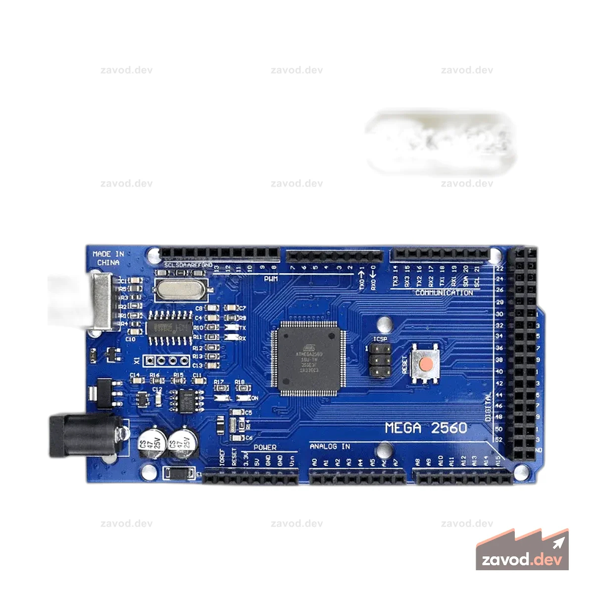 Плата, совместимая с Arduino MEGA 2560 Atmel R3 (25 шт. в упаковке)