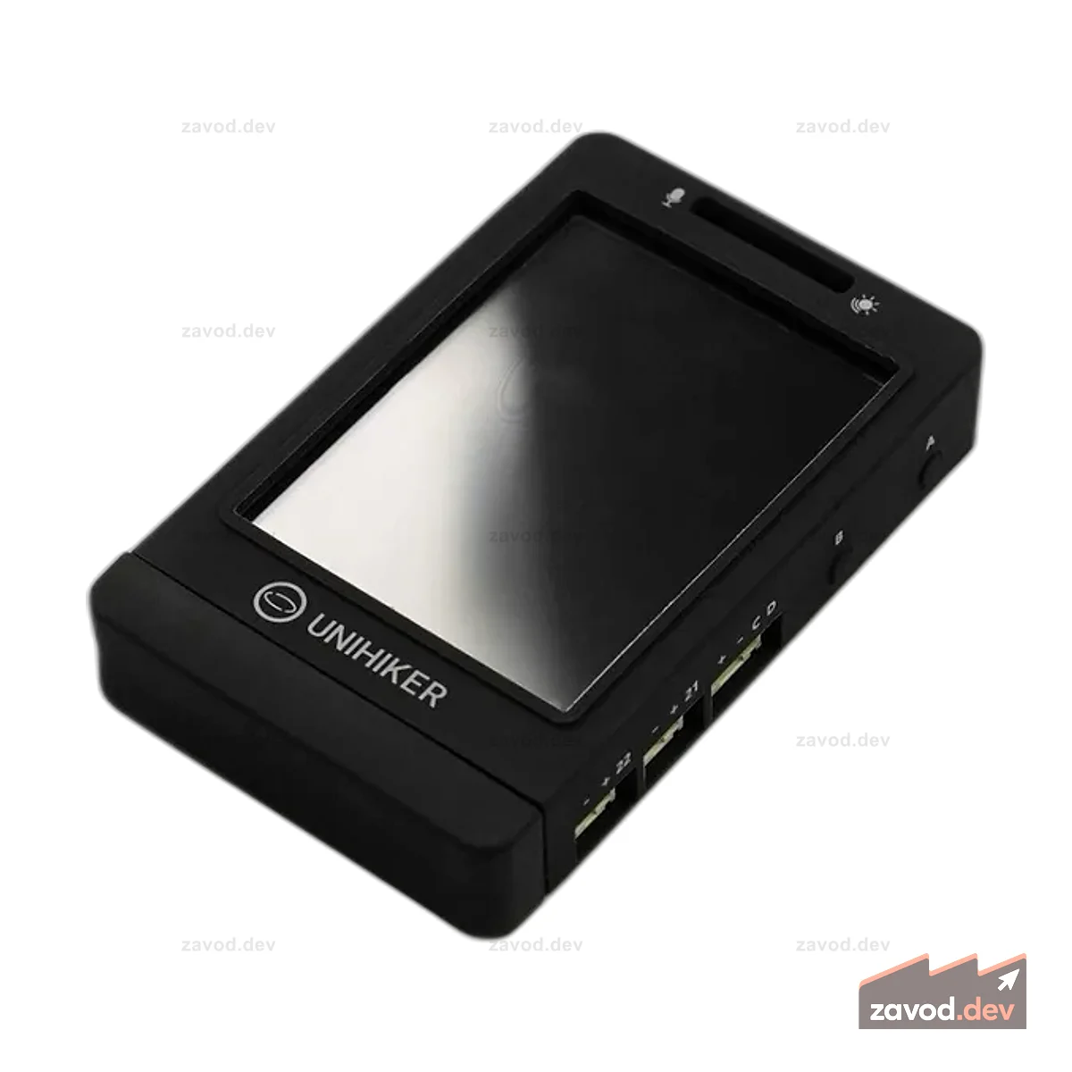 Одноплатный компьютер UNIHIKER M10 IoT в черном силиконовом чехле