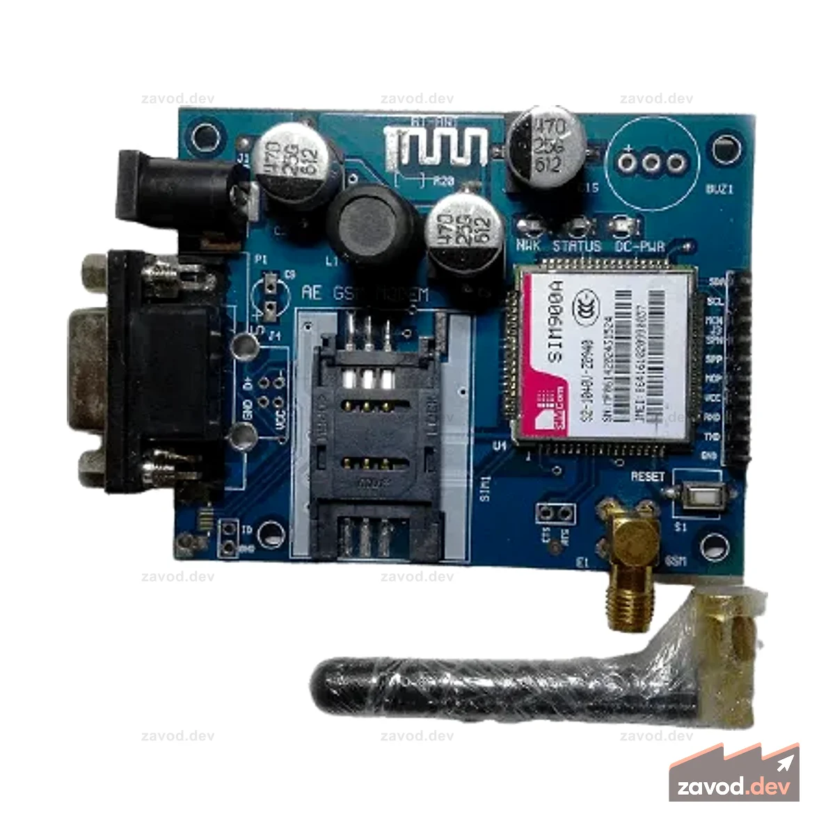 SIM900A GSM GPRS модуль с интерфейсом RS232 и антенной SMA