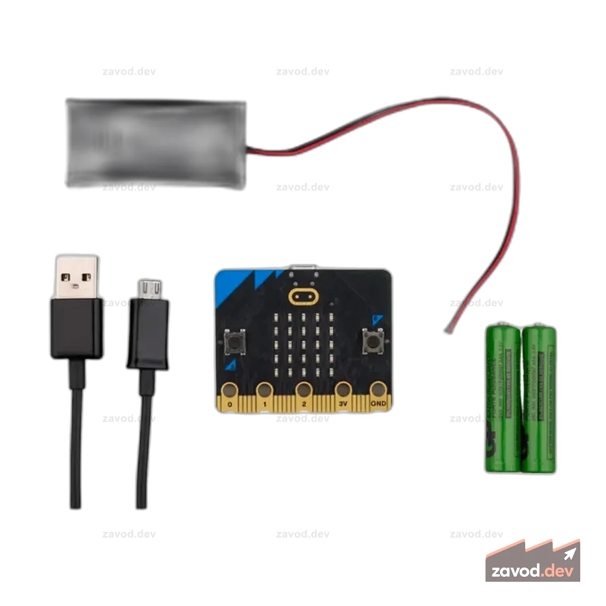 Стартовый комплект BBC Microbit v2.2 (также известный как Go kit)