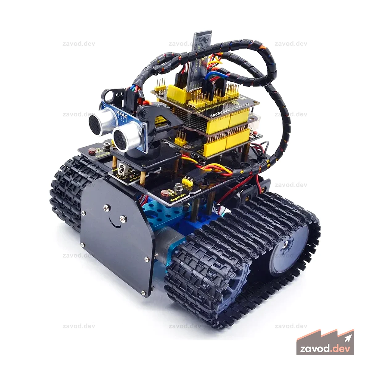 Keyestudio DIY Mini Tank V2.0 Автомобильный комплект умного робота для Arduino STEM
