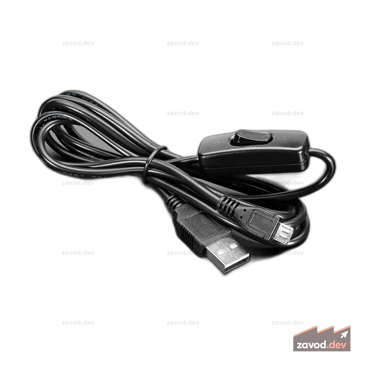 USB-кабель питания только с переключателем — A на MicroB