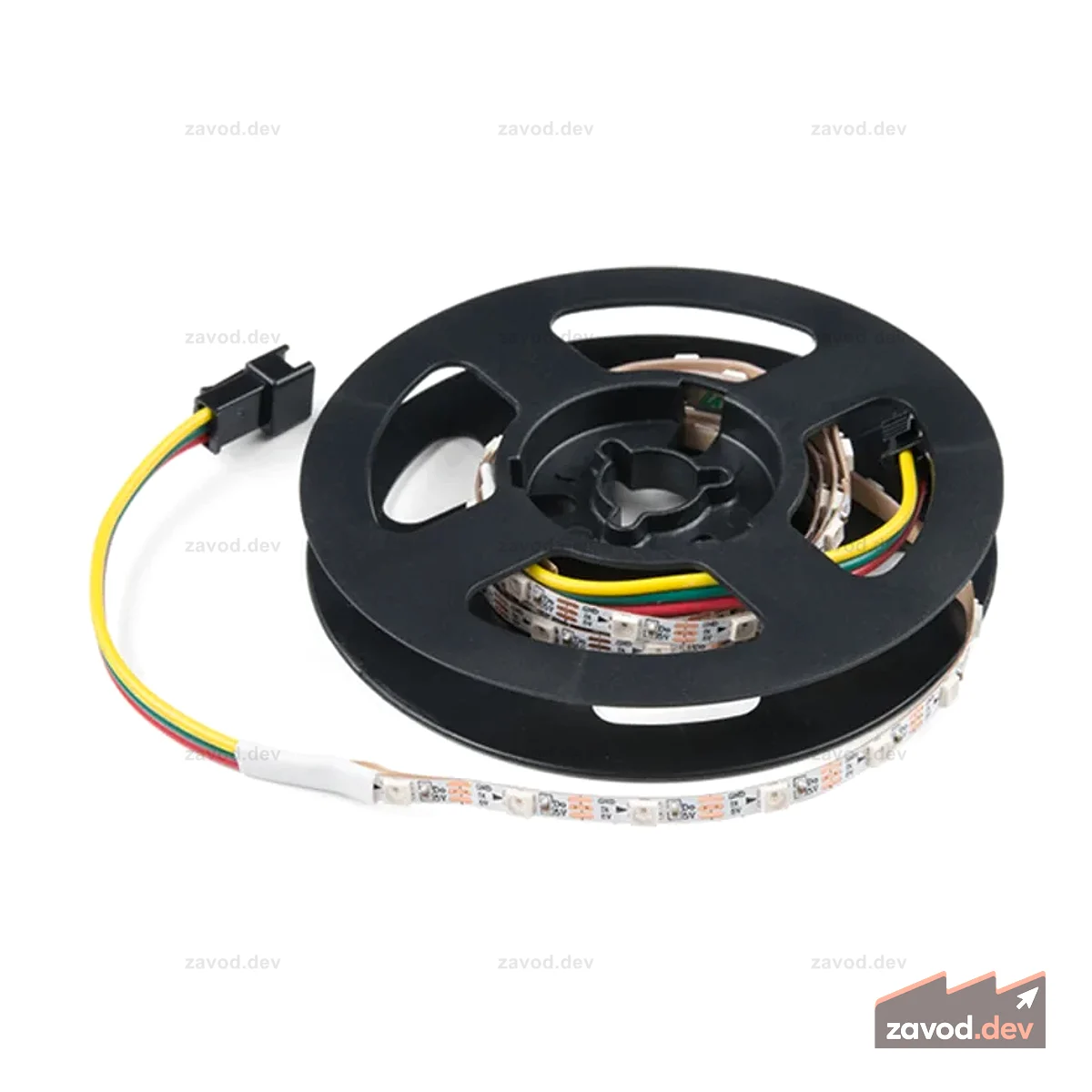 Тонкая светодиодная RGB лента - адресная, 1м, 60 светодиодов (SK6812)