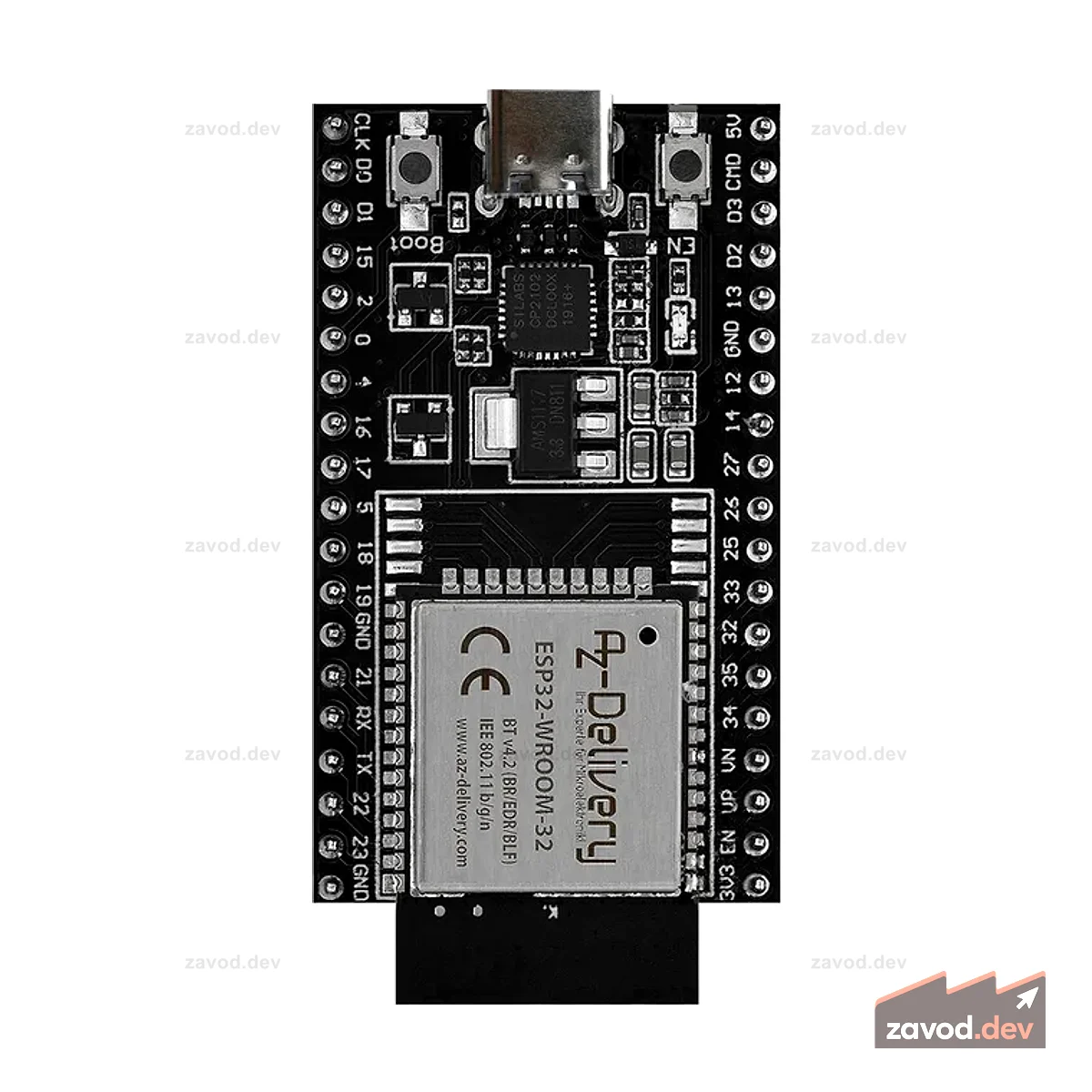 ESP32 Dev Kit C V4 NodeMCU WLAN WiFi макетная плата с USB-C Anschluss совместимая с Arduino
