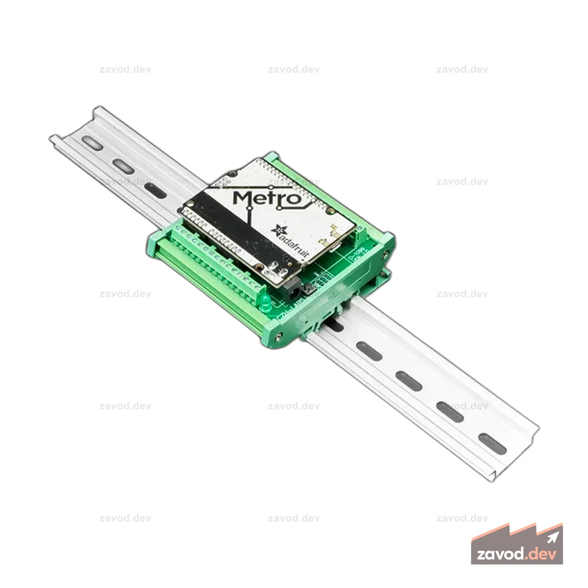 Адаптер клеммной колодки на DIN-рейку для Metro или Arduino Uno