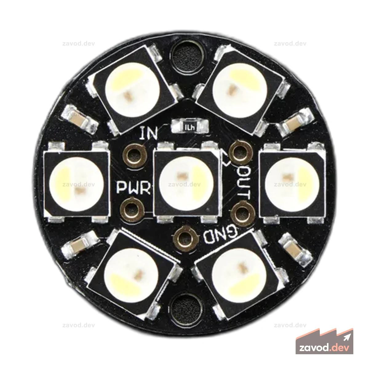 NeoPixel Jewel — 7 x 5050 RGBW светодиодов со встроенными драйверами — холодный белый — ~6000K