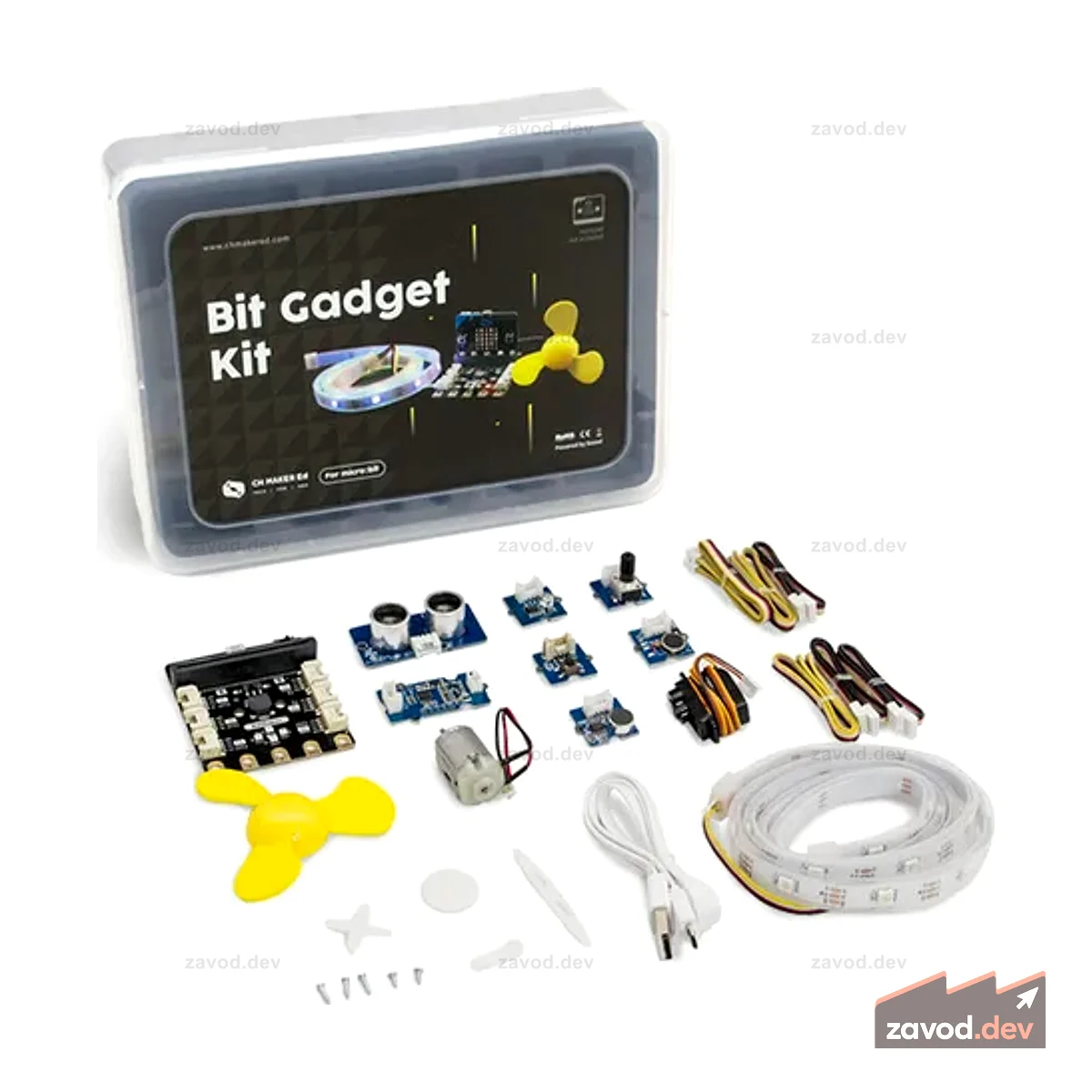 BitGadget Kit — Grove Creator Kit для Micro:bit с бесплатным курсом