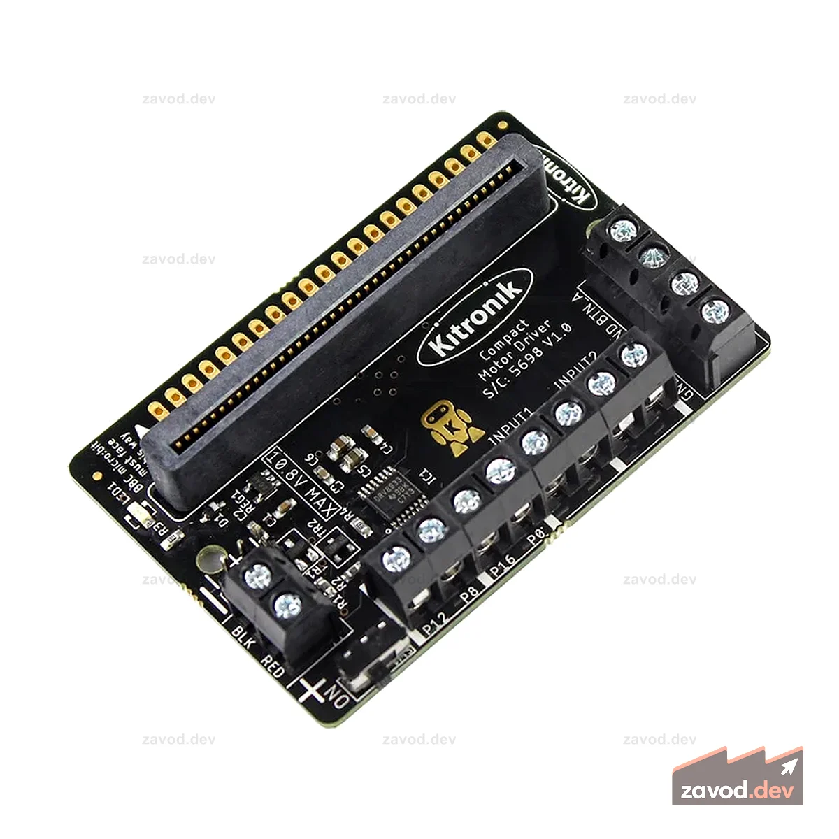 Компактная плата драйвера двигателя Kitronik для BBC micro:bit