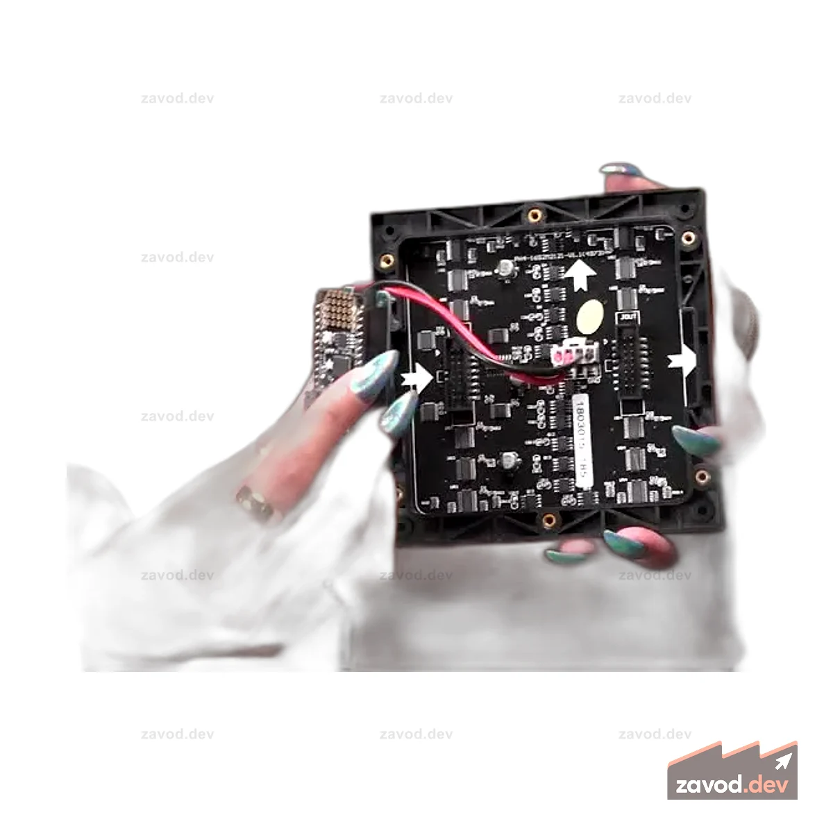 Комплект Adafruit RGB Matrix Featherwing