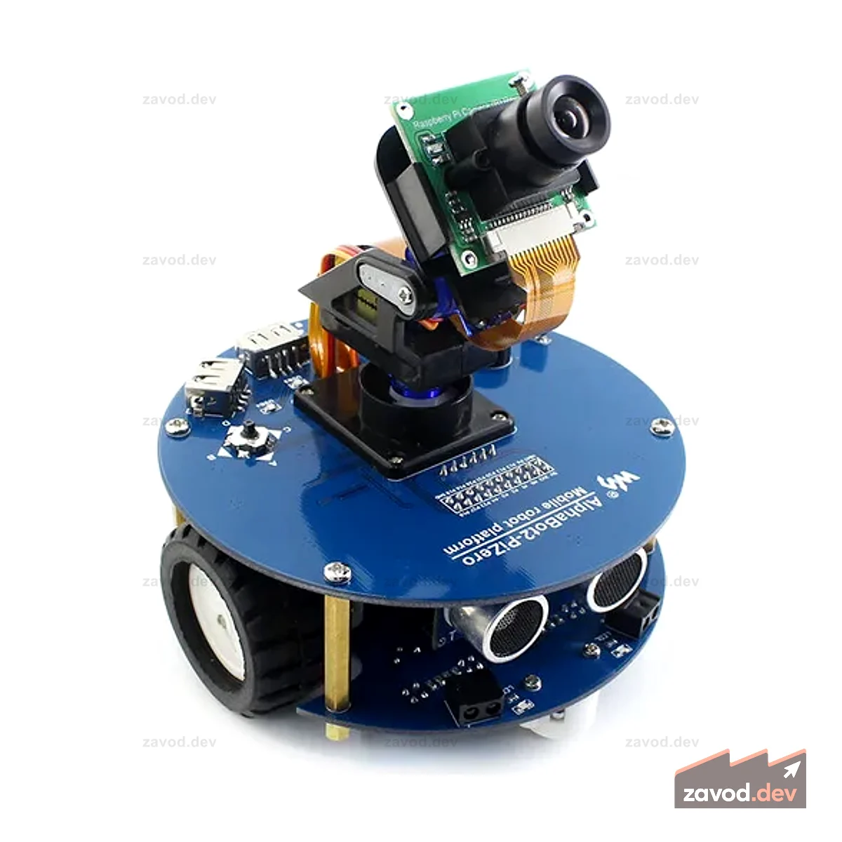 Комплект для сборки робота AlphaBot2 для Raspberry Pi Zero/Zero W (без Pi)