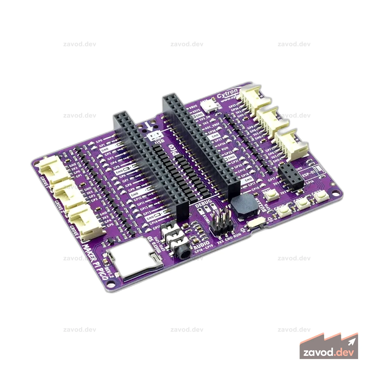 Maker Pi Pico Base: упрощение Pi Pico для начинающих (кроме Pico)