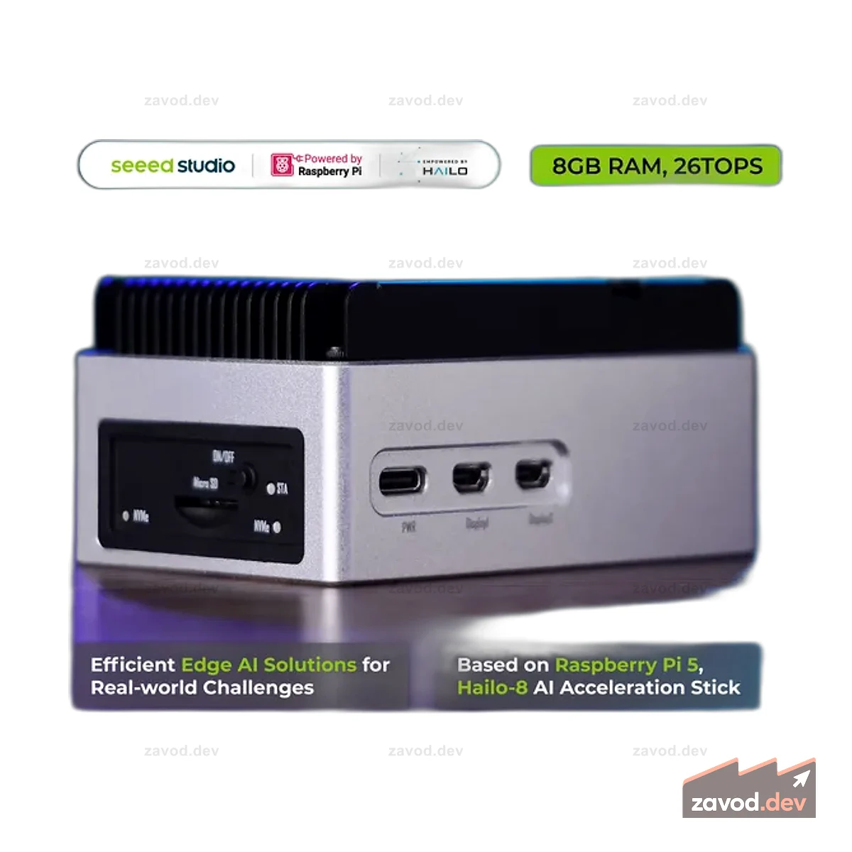 reComputer AI R2130-12 — самый мощный в мире AI-бокс Raspberry Pi