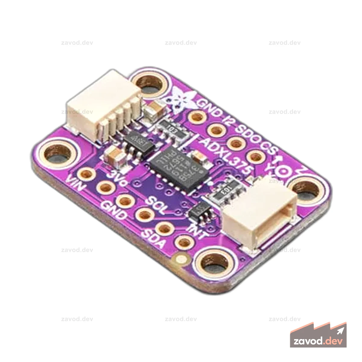 ADXL375 - Акселерометр High G (+-200g) с I2C и SPI