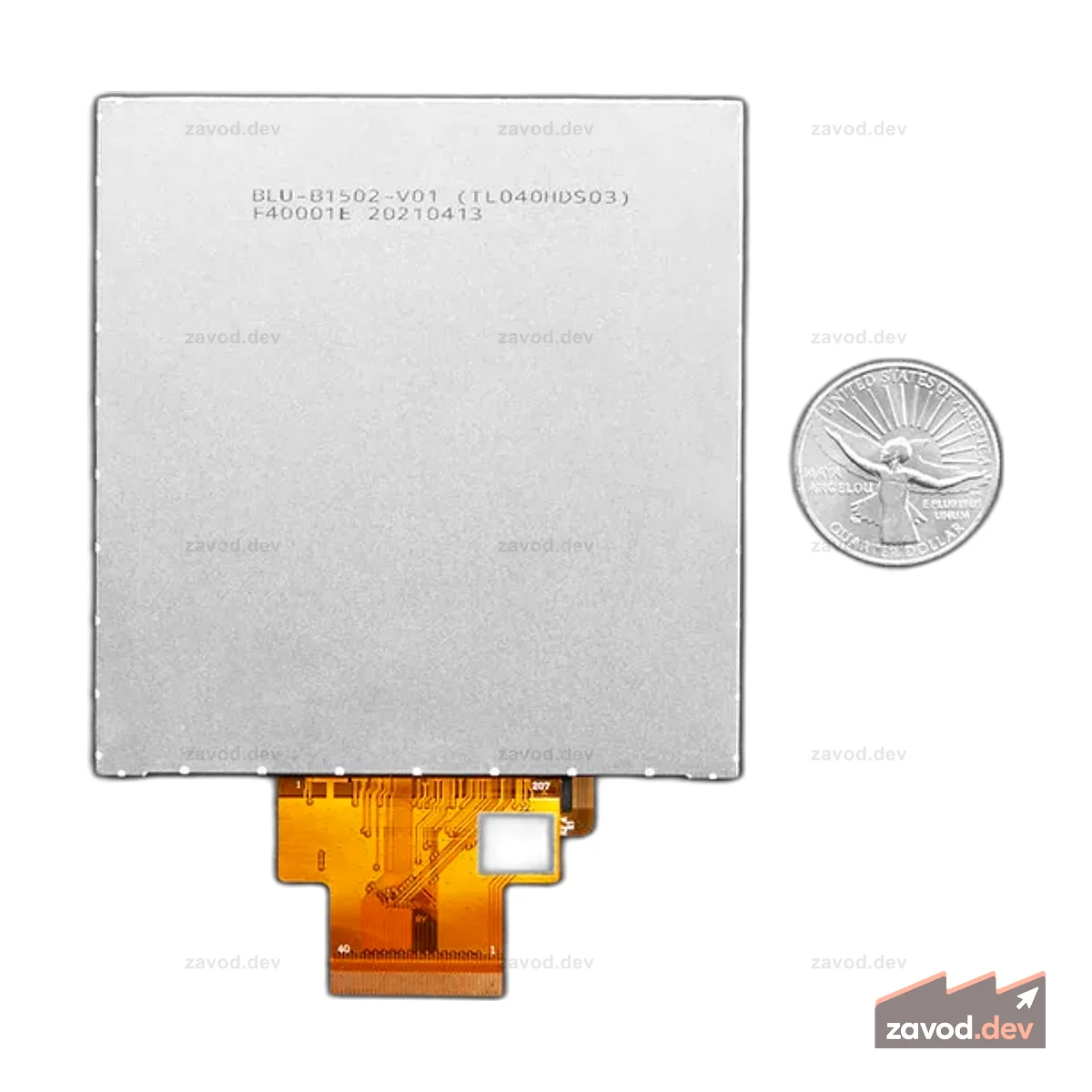 Квадратный TFT-дисплей RGB 666 TTL — 4 дюйма, 720 x 720 — без сенсорного экрана TL040HDS20-B1502A