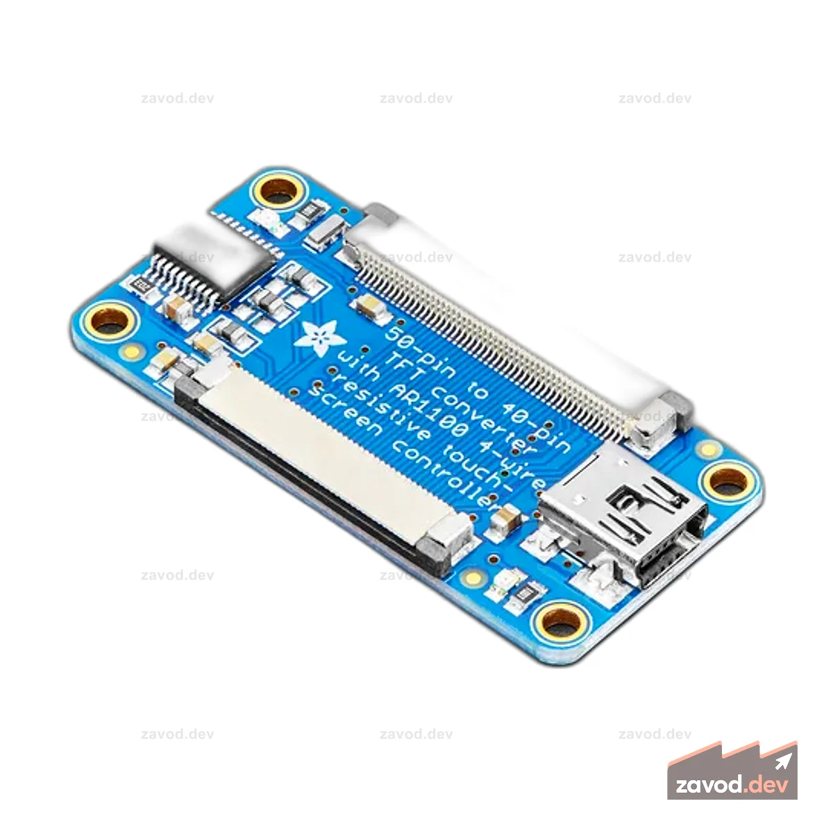 Adafruit TFT 50-40 контактов + адаптер для сенсорного экрана AR1100