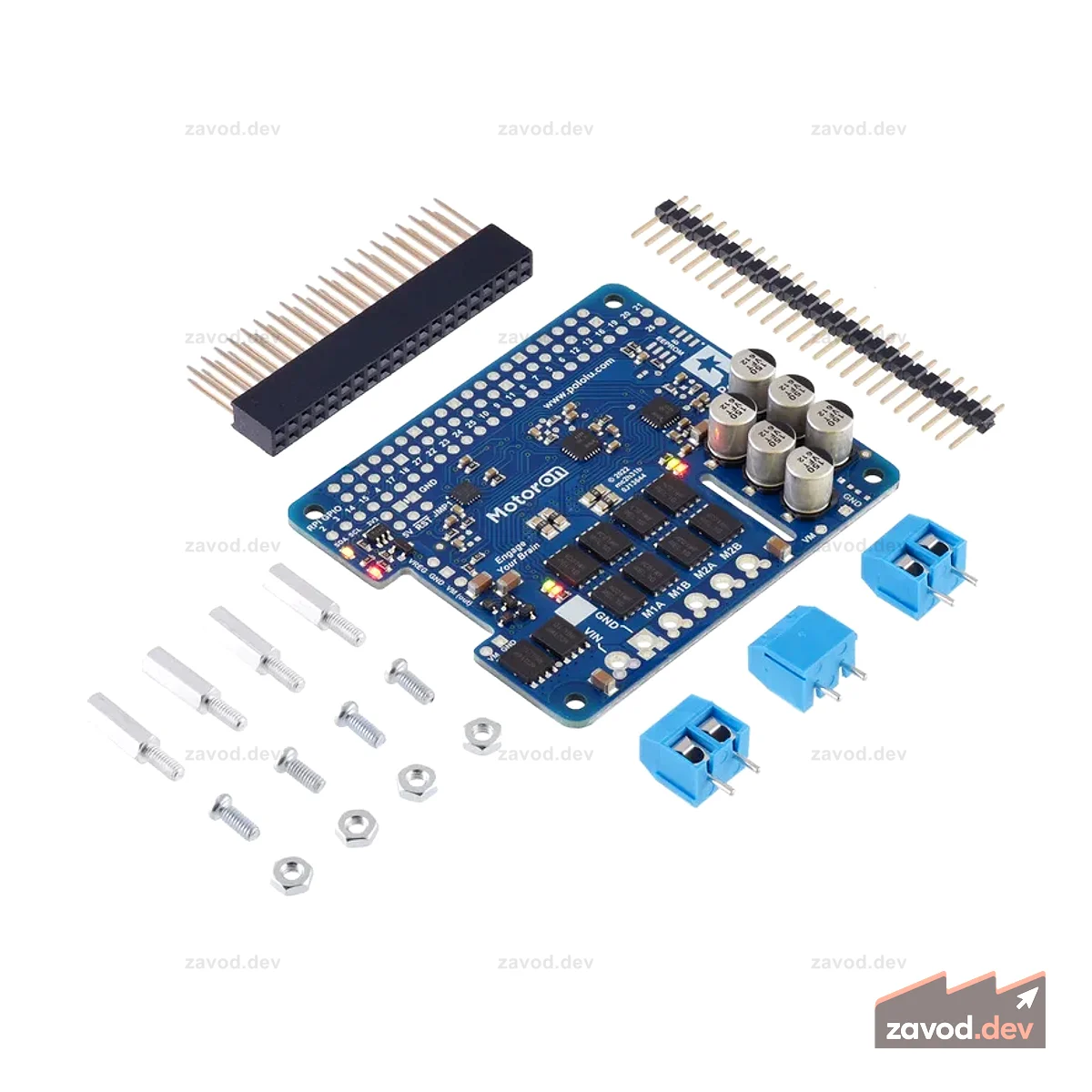 Motoron M2H18v20 Двойной мощный контроллер двигателя для Raspberry Pi