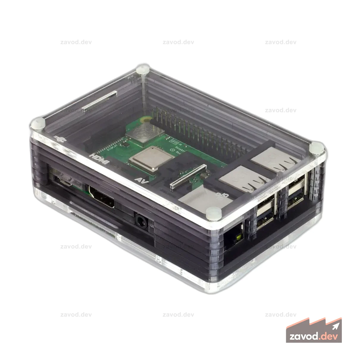 Pibow 3 B+ (Raspberry Pi 3 B+, 3, 2) - Ниндзя