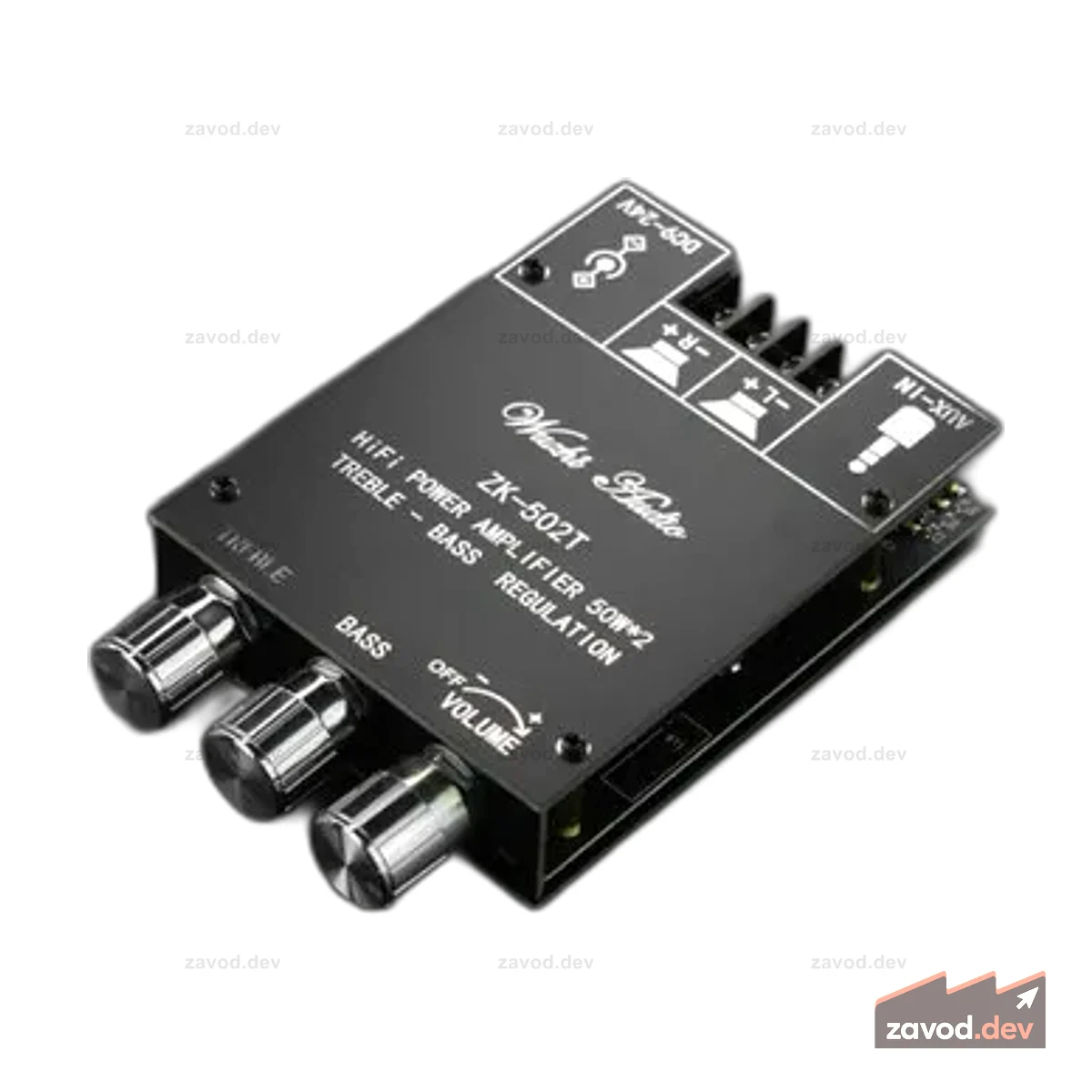 Усилитель низких и высоких частот Bluetooth-50 Вт*2