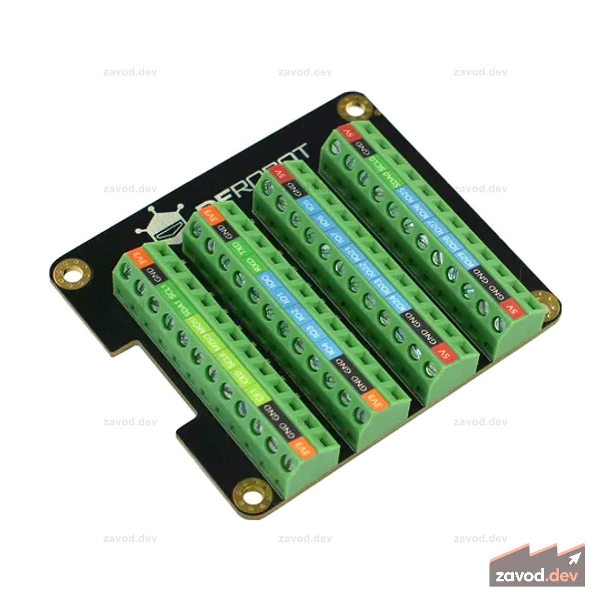 Клеммный блок Raspberry Pi 4B GPIO HAT