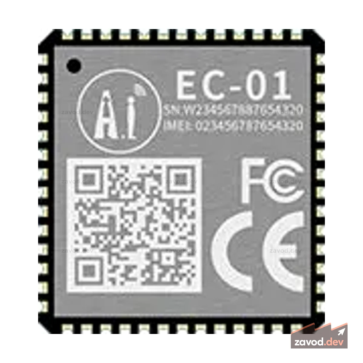 Узкополосный модуль AI-Thinker EC-01 (800 катушек)
