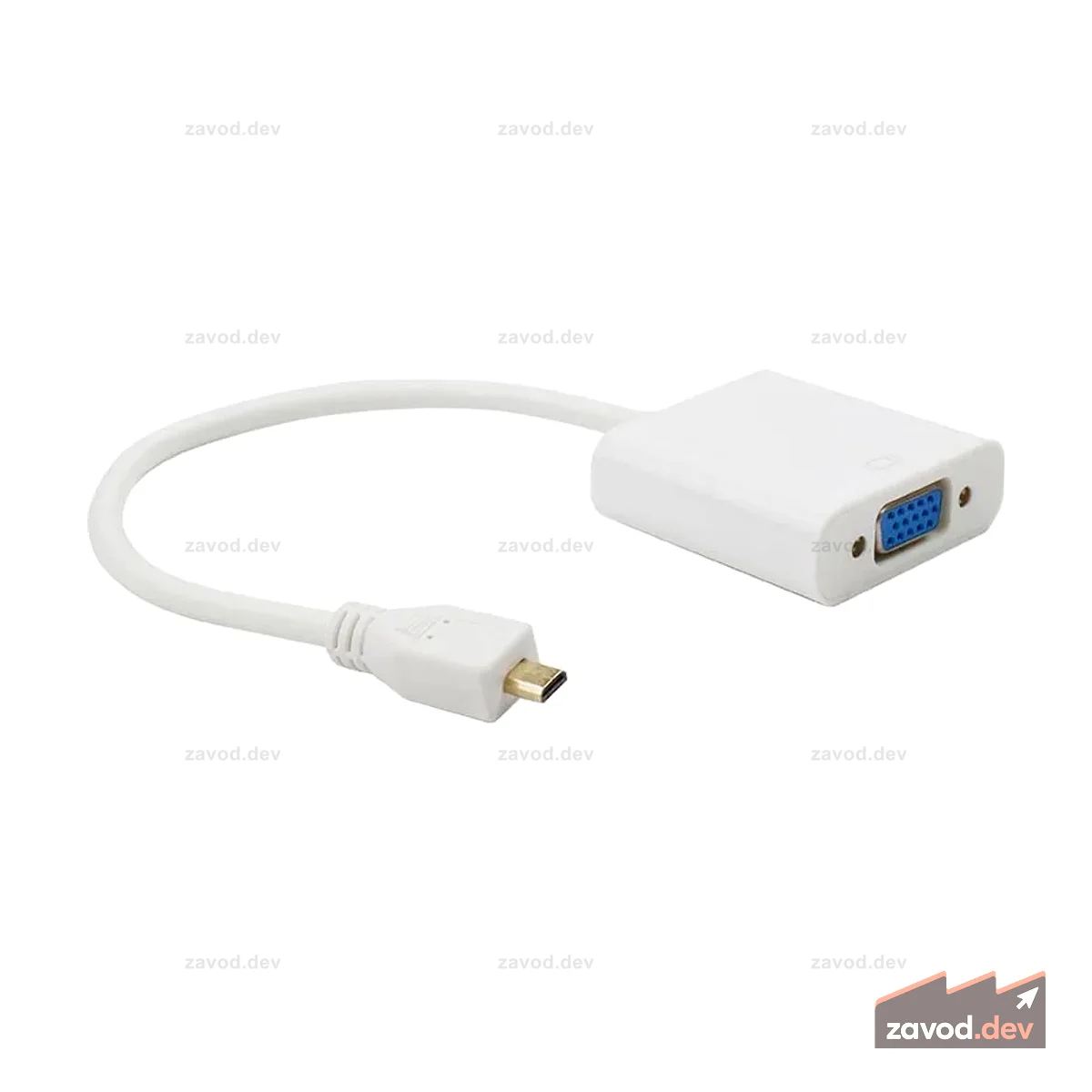 Адаптерный кабель Micro-HDMI-VGA для Raspberry Pi 4B