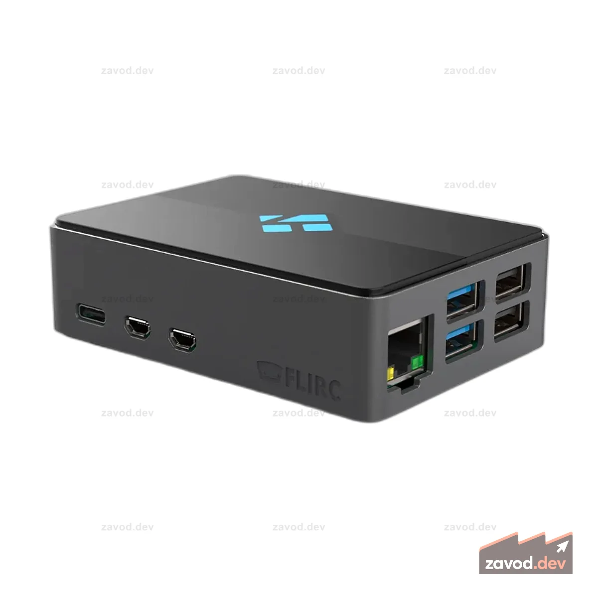 Чехол Kodi Edition Raspberry Pi 5 FLIRC