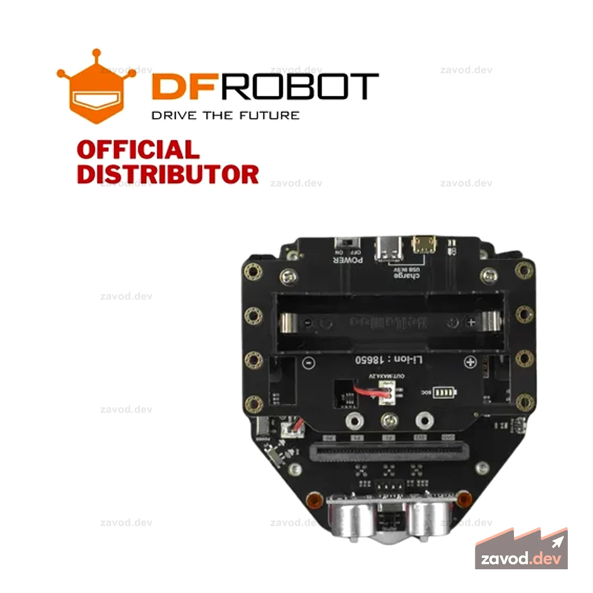 DFRobot micro:Maqueen Plus V2 (батарея 18650) с HUSKYLENS | MBT0021-RU-18650-1