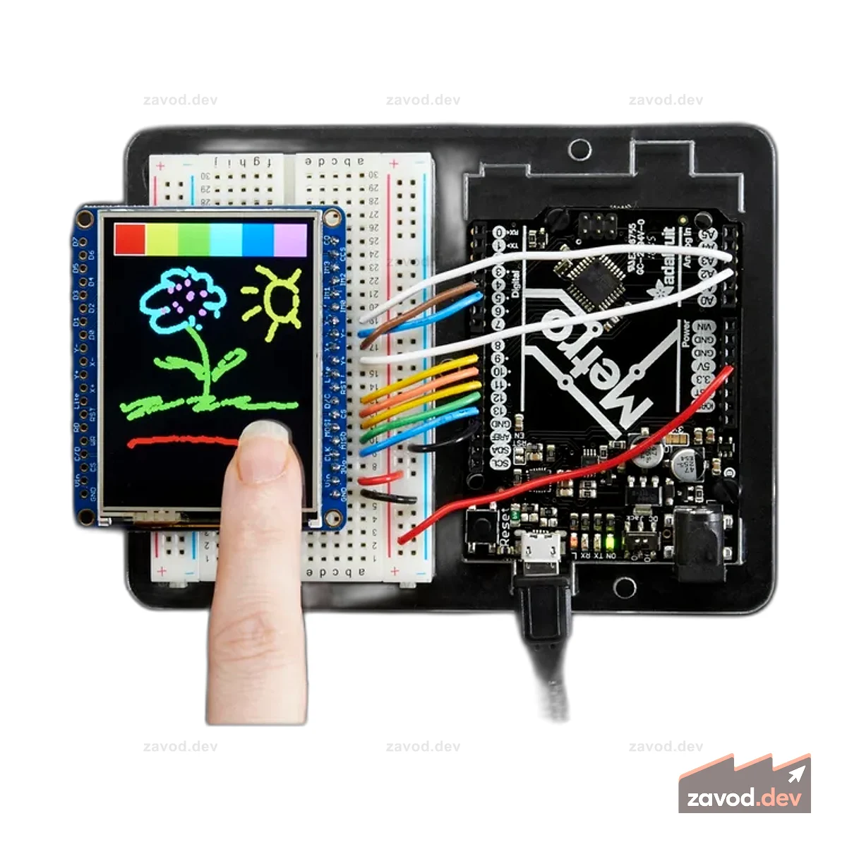 Adafruit 2,4 TFT ЖК-дисплей с сенсорным экраном и разъемом MicroSD [ILI9341]