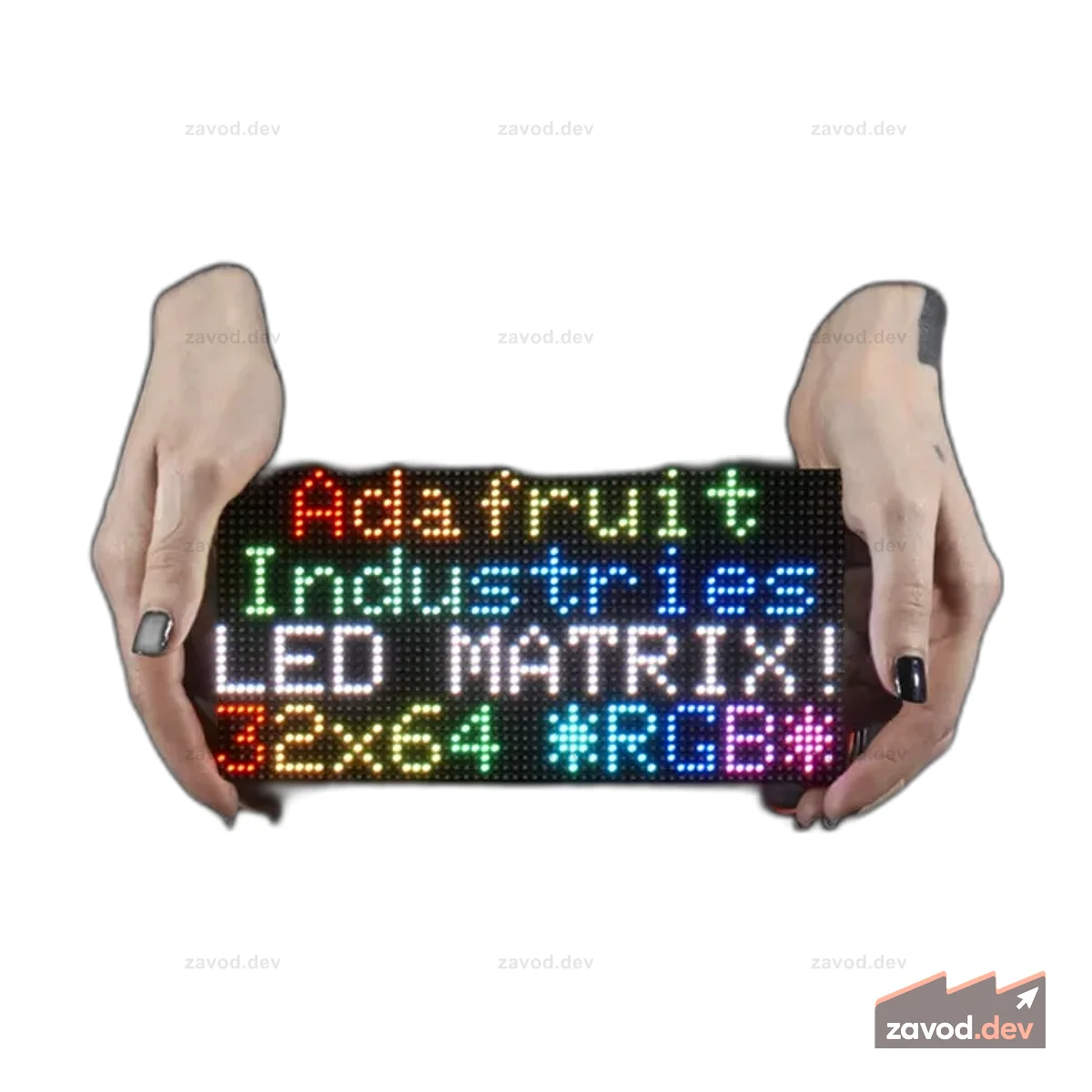 Светодиодная матрица RGB 64x32, шаг 3 мм
