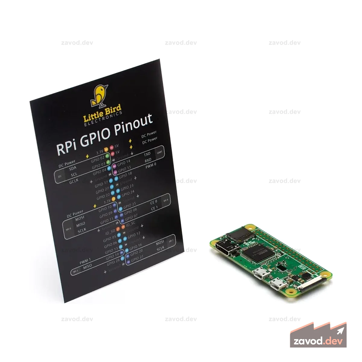Raspberry Pi Zero W с картой GPIO