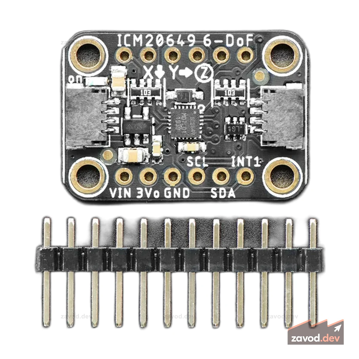 Adafruit ICM-20649 Широкий диапазон ��30 г ��4000dps 6-DoF IMU STEMMA QT / Qwiic
