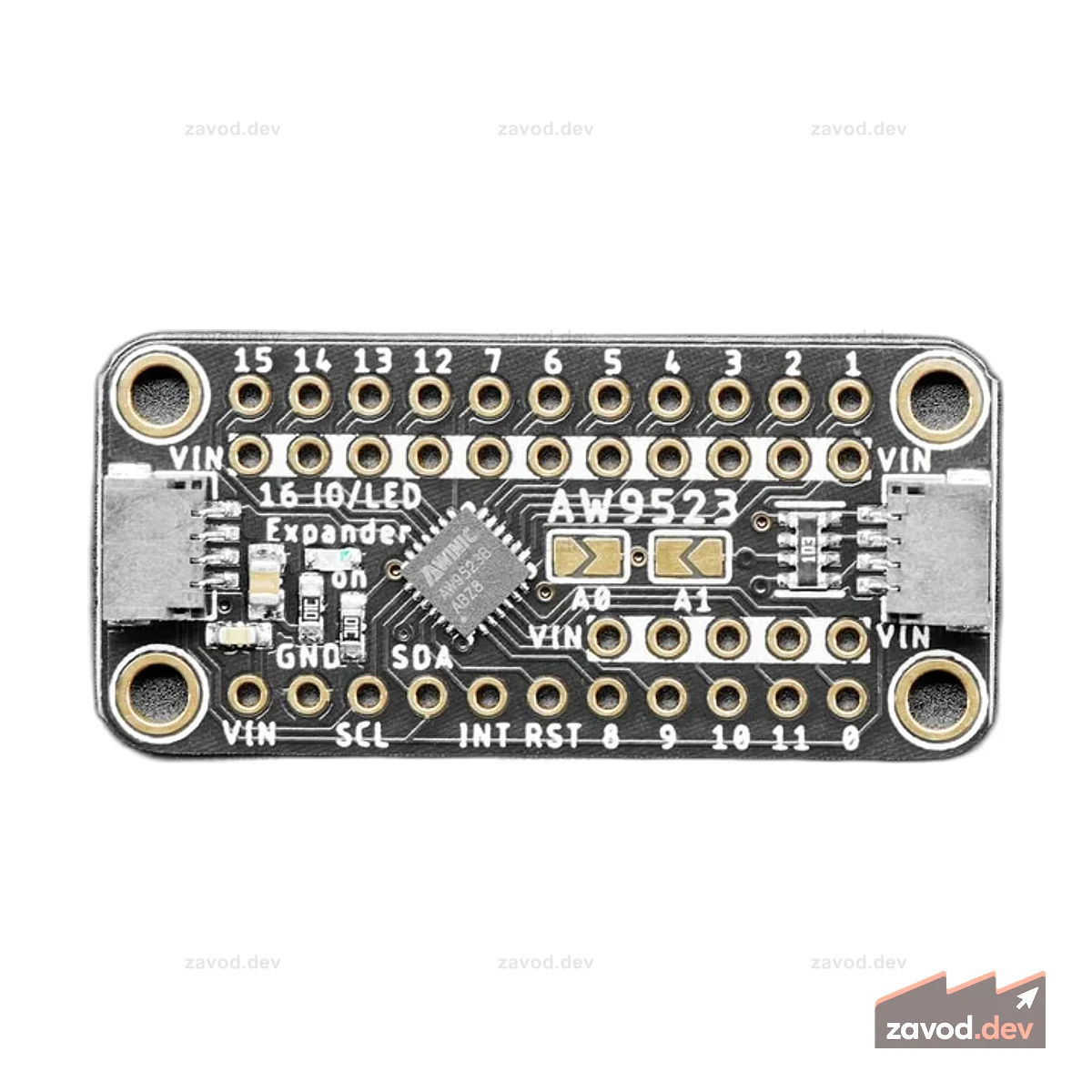Расширитель GPIO и светодиодный драйвер Adafruit AW9523 - STEMMA QT / Qwiic