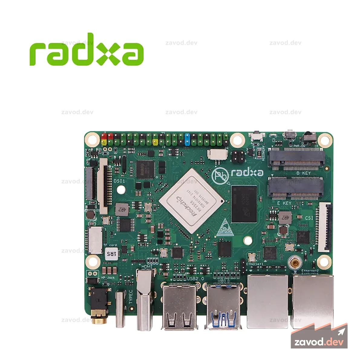 Radxa ROCK 3B — промышленный SBC на базе RK3568(J) с поддержкой Dual GbE, MIPI DSI, eDP, M.2, 4G LTE