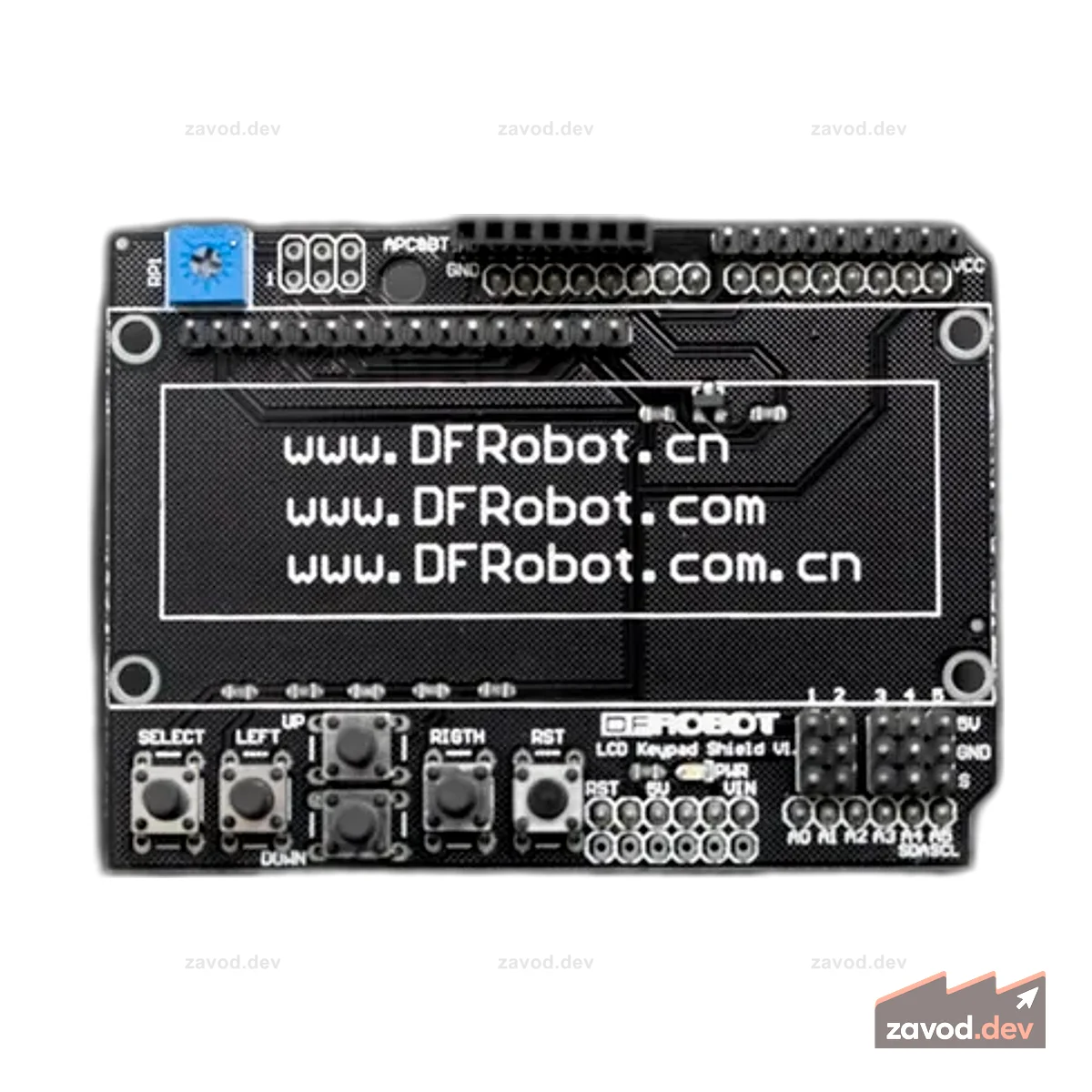 Печатная плата платы Arduino с ЖК-клавиатурой