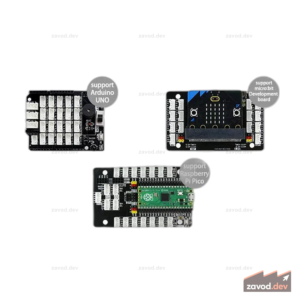Плата расширения датчика Yahboom с портом PH2.0, совместимая с Micro:bit Arduino Raspberry Pi Pico/Pico 2